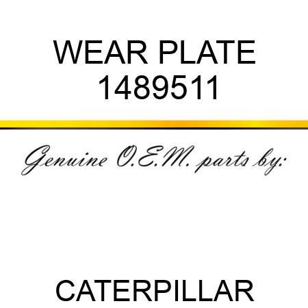 WEAR PLATE 1489511