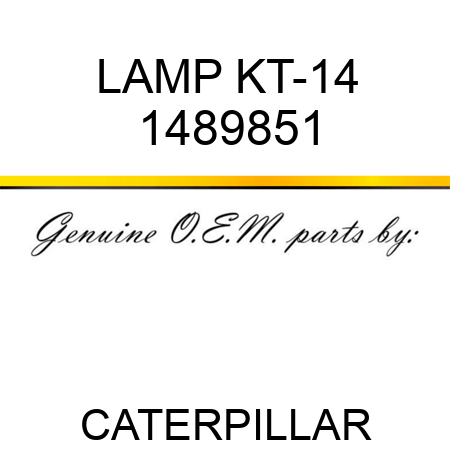 LAMP KT-14 1489851