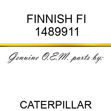 FINNISH FI 1489911