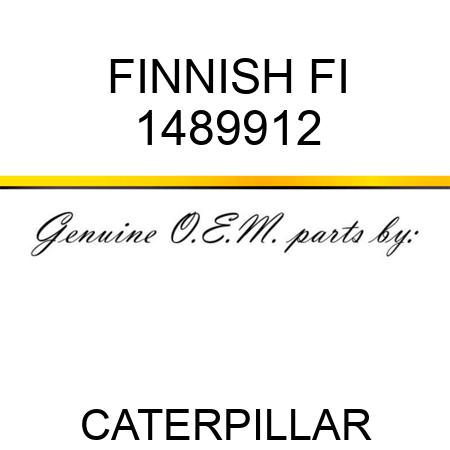 FINNISH FI 1489912