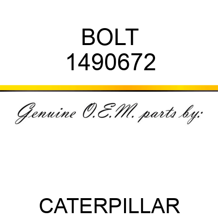 BOLT 1490672