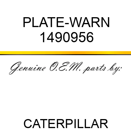 PLATE-WARN 1490956