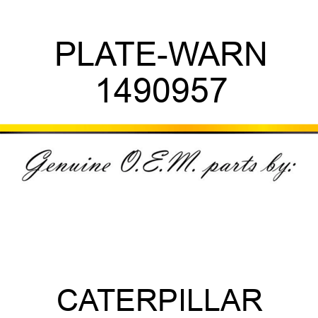 PLATE-WARN 1490957