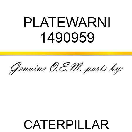 PLATEWARNI 1490959