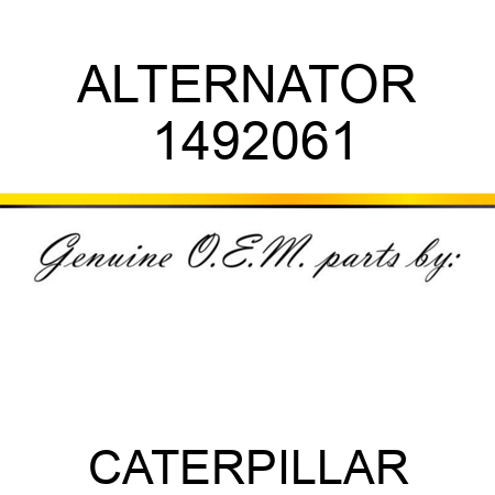 ALTERNATOR 1492061