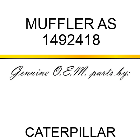 MUFFLER AS 1492418