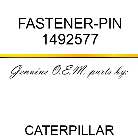 FASTENER-PIN 1492577