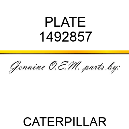 PLATE 1492857