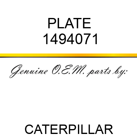 PLATE 1494071