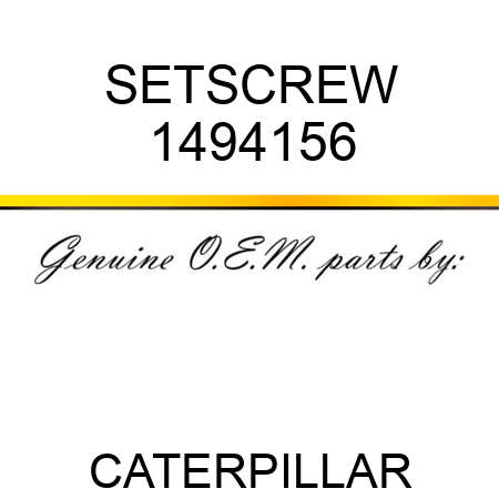 SETSCREW 1494156