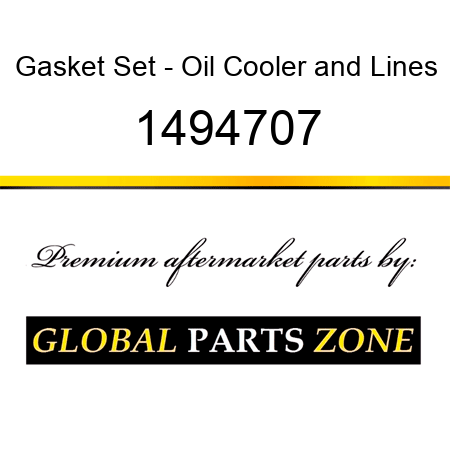 Gasket Set - Oil Cooler&Lines 1494707