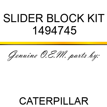 SLIDER BLOCK KIT 1494745