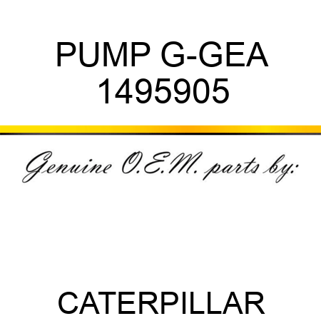 PUMP G-GEA 1495905