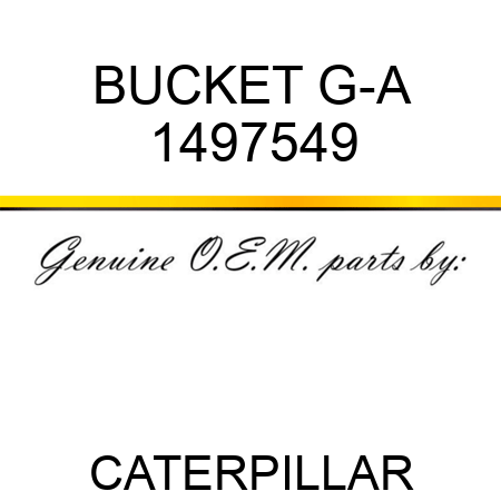 BUCKET G-A 1497549