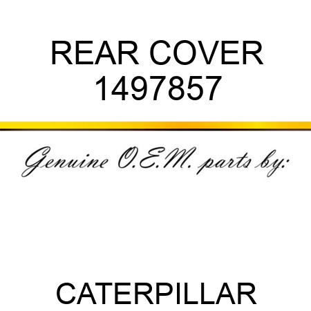 REAR COVER 1497857