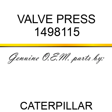 VALVE PRESS 1498115