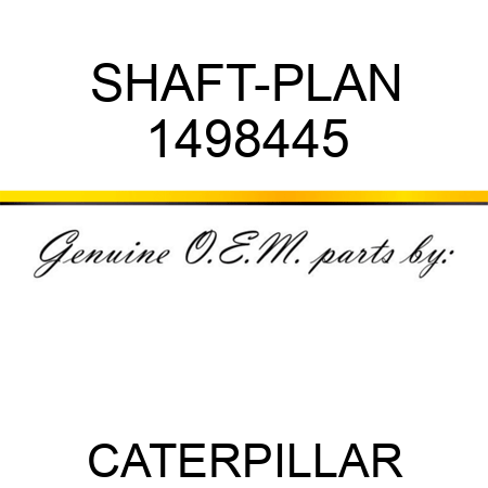 SHAFT-PLAN 1498445
