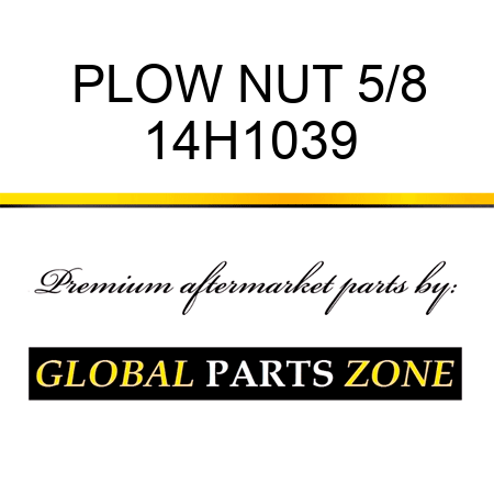 PLOW NUT 5/8 14H1039