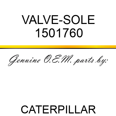 VALVE-SOLE 1501760