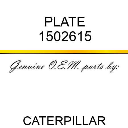 PLATE 1502615