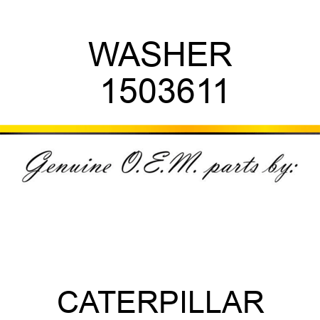 WASHER 1503611