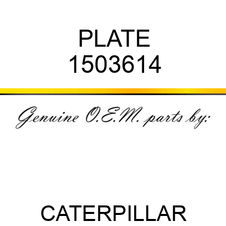 PLATE 1503614
