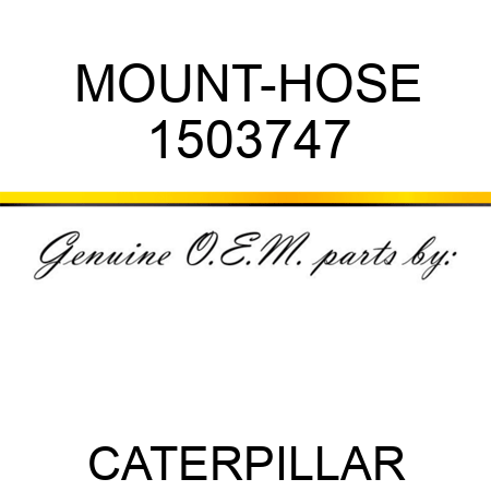 MOUNT-HOSE 1503747