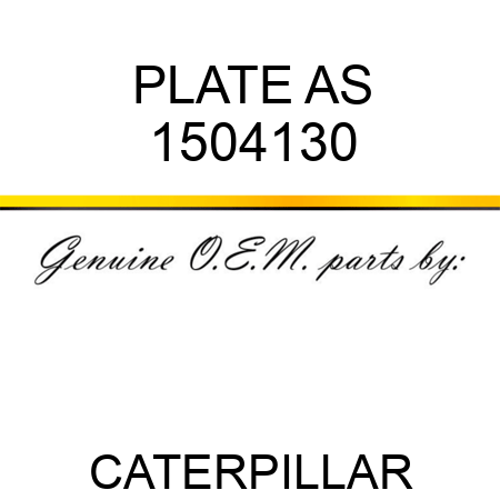 PLATE AS 1504130
