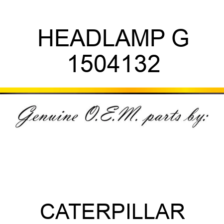 HEADLAMP G 1504132
