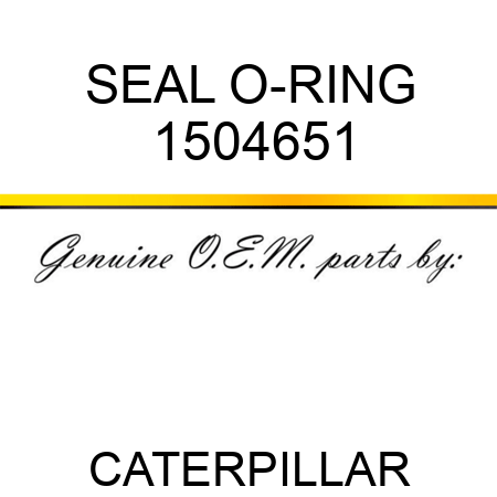 SEAL O-RING 1504651