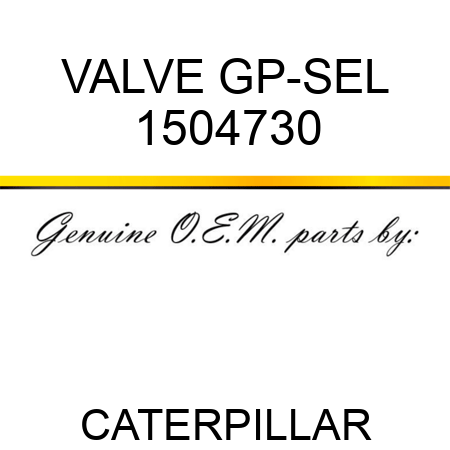 VALVE GP-SEL 1504730