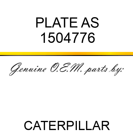 PLATE AS 1504776