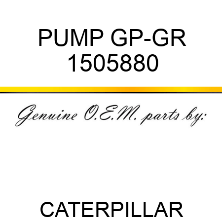 PUMP GP-GR 1505880