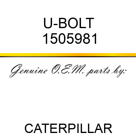 U-BOLT 1505981