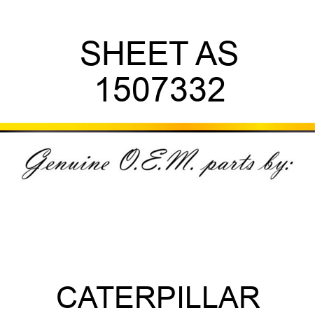 SHEET AS 1507332