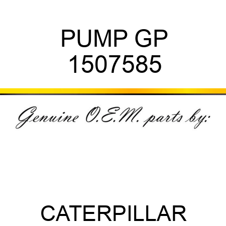 PUMP GP 1507585