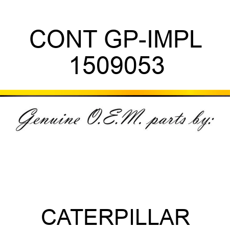 CONT GP-IMPL 1509053