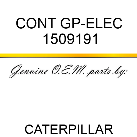 CONT GP-ELEC 1509191