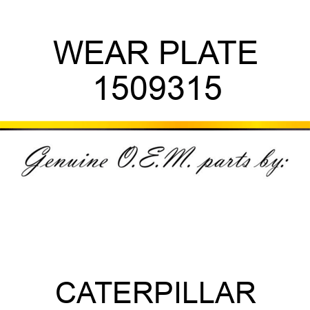 WEAR PLATE 1509315