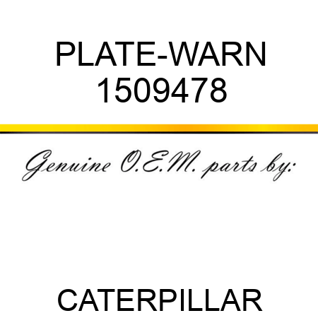 PLATE-WARN 1509478