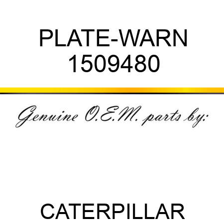 PLATE-WARN 1509480