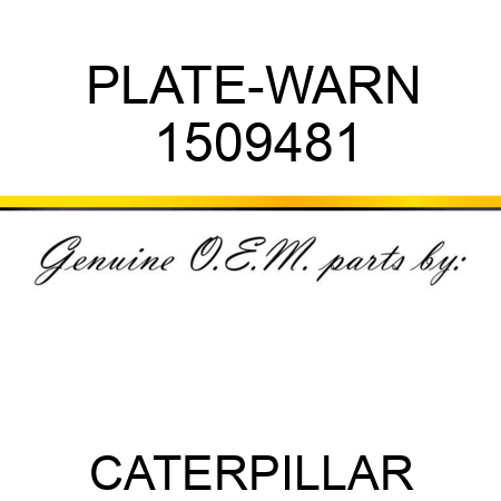 PLATE-WARN 1509481