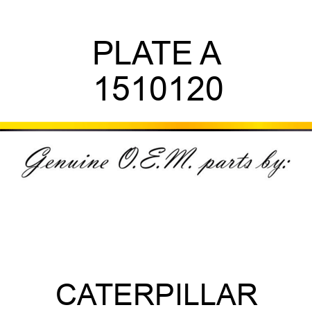 PLATE A 1510120