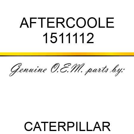 AFTERCOOLE 1511112