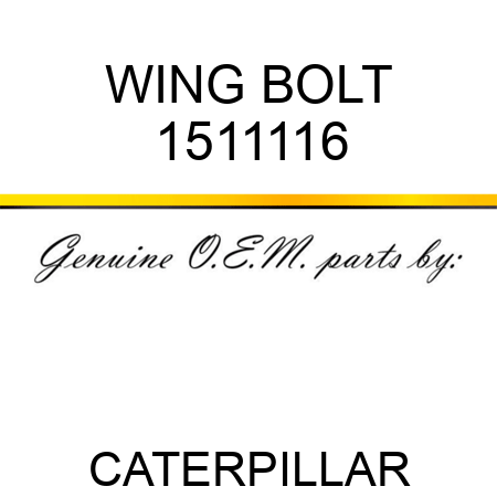 WING BOLT 1511116