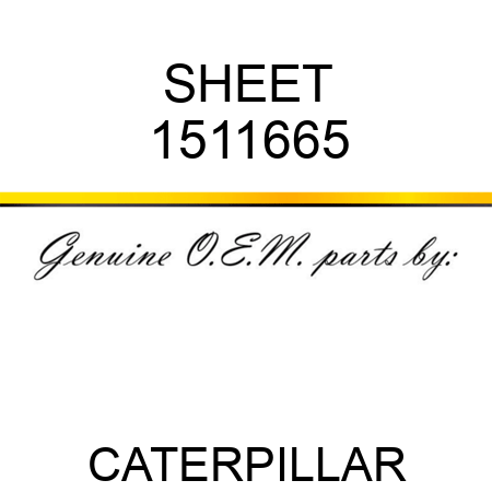 SHEET 1511665