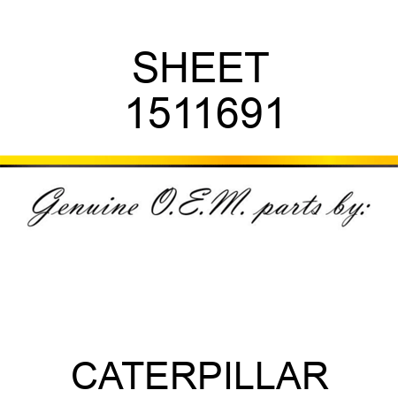 SHEET 1511691