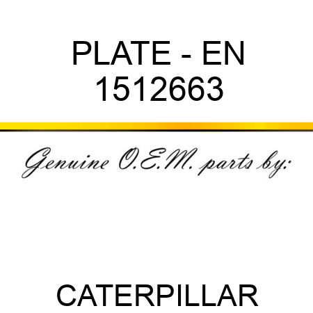 PLATE - EN 1512663