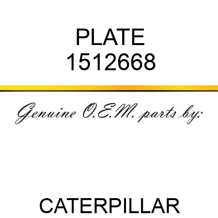 PLATE 1512668