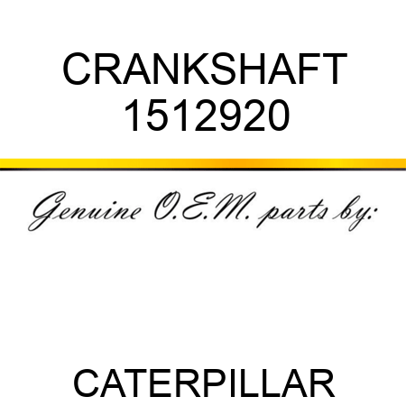 CRANKSHAFT 1512920